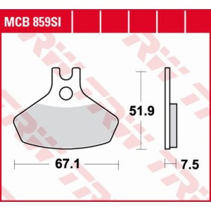Klocki hamulcowe TRW ZF KH468 Sinter Offroad Can-Am DS. 450 08-15 - promocja