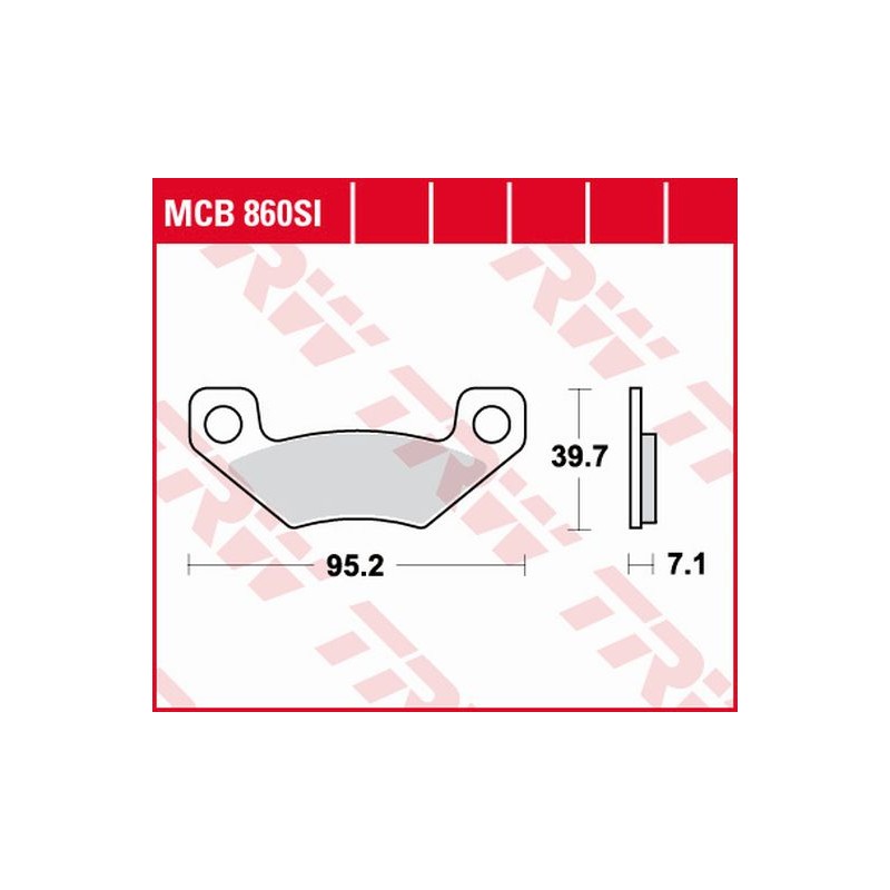 TRW ZF Klocki Hamulcowe KH468 Sinter Offroad Can-Am DS 450 08-15 - Promocja