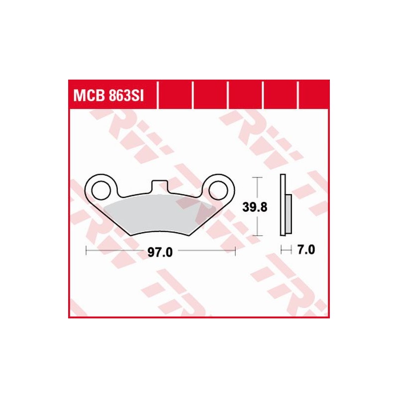 TRW ZF Klocki hamulcowe KH453 Sinter Offroad Quadzilla 500 06-, przód, CF Moto 500