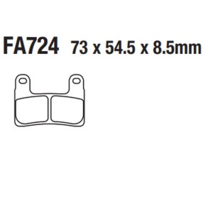 TRW ZF Klocki hamulcowe KH724 Carbon Racing BMW S 1000RR, R 1250R/RT '19-, R 1250GS/ADV '19-, S 1000XR '19- - Przód