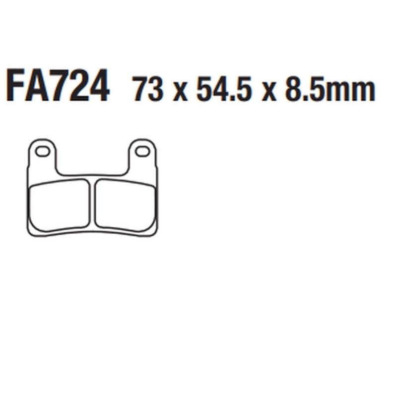 TRW ZF Klocki hamulcowe KH724 Carbon Racing BMW S 1000RR, R 1250R/RT '19-, R 1250GS/ADV '19-, S 1000XR '19- - Przód