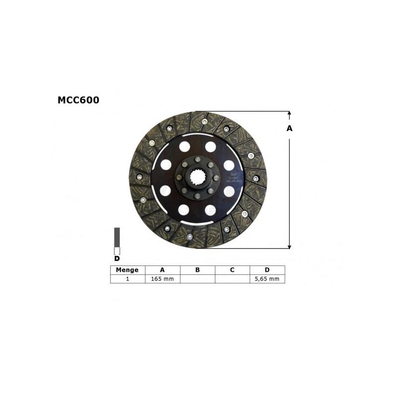 Tarcza sprzęgłowa TRW ZF do BMW R45 81-86, R 65 85-93, R 80 / 100 80-96 (EBS6601)
