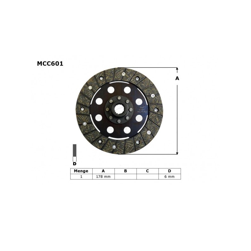 Tarcza sprzęgłowa TRW ZF do BMW R 50 / 60 69-73, R 75 69-80, R 90 73-76, R 100 76-80 (EBS6603) - PROMOCJA