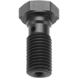 Śruba hydrauliczna do przewodów hamulcowych M10x1,25 - kolor czarny