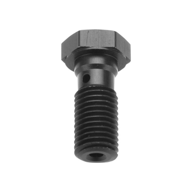 Śruba hydrauliczna do przewodów hamulcowych M10x1,25 - kolor czarny
