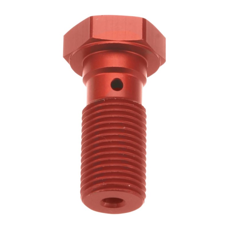 Śruba hydrauliczna do przewodów hamulcowych TRW ZF M10x1,00 - kolor czerwony (PROMOCJA)