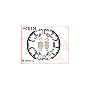 trw zf szczęki hamulcowe (160x40mm) (h343)