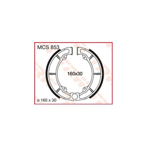 Szczęki hamulcowe TRW ZF (160x30mm) K705 - do Kawasaki EL/GPZ/ER/Z/ZL