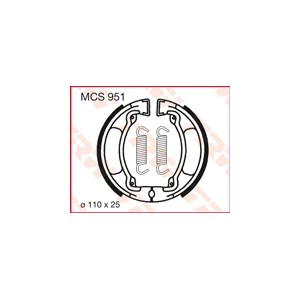 TRW ZF Szczęki hamulcowe Yamaha DT 50, DT 100, MX 100 (110x25mm) (Y504) - promocja