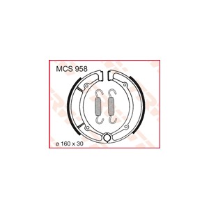 trw zf szczęki hamulcowe yamaha yfm 350 / 400 / 600 tył (160x30mm) (y516)