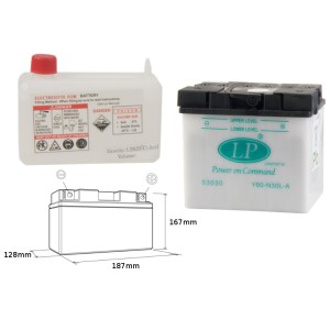 Landport Akumulator Y60-N30L-A 12V 30AH - Elektrolit osobno