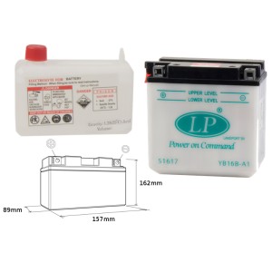 LANDPORT AKUMULATOR YB16B-A1 - Elektrolit osobno - 160X90X158 mm