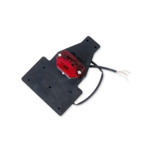 UFO Mocowanie Tablicy Rejestracyjnej z Lampką Uniwersalne Kolor Czarny