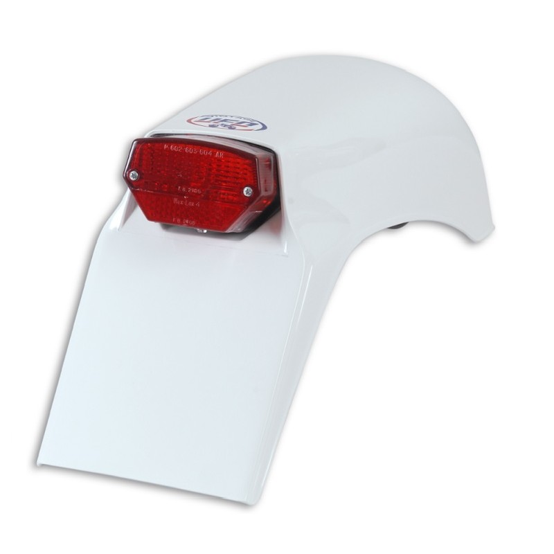 Błotnik tył vintage Husqvarna 125 '78-'91, kolor biały (z lampą)