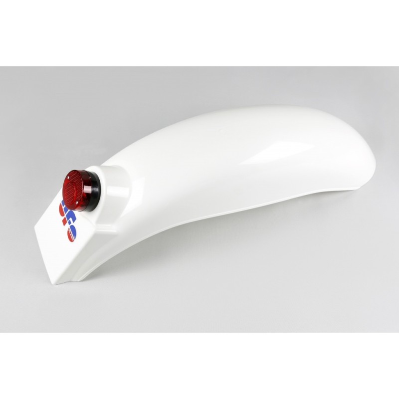 UFO BŁOTNIK TYŁ UNIWERSALNY Z LAMPĄ KTM, GORI, BETA - BIAŁY