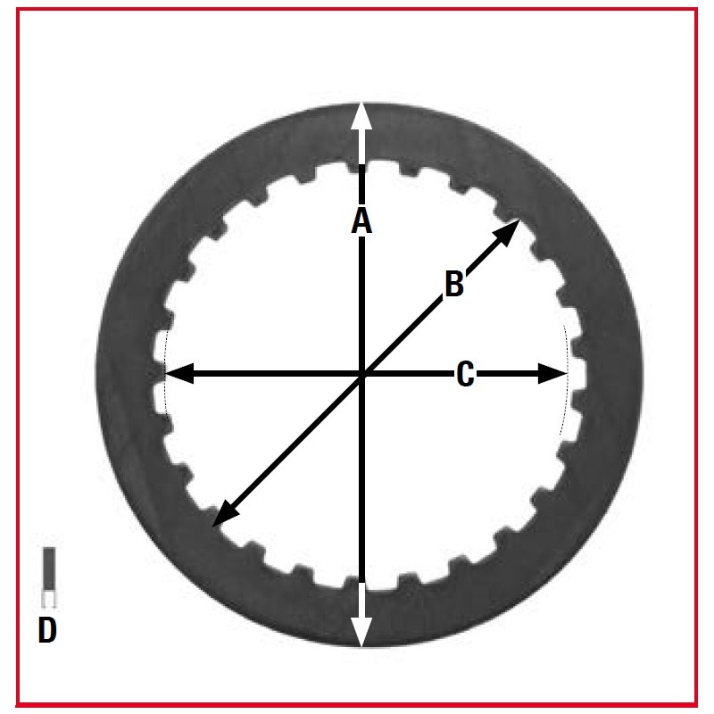 Przekładki tarcz sprzęgłowych TRW ZF do motocykli Honda CR 80 / 85, CG 125, XL 125, TRX 250 oraz Yamaha XT 125 R / X
