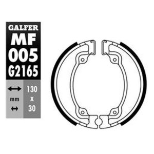 GALFER SZCZĘKI HAMULCOWE TYŁ SH318 do HONDA CA 125 REBEL, CMX 250, NX 650 DOMINATOR, VT 125 SHADOW