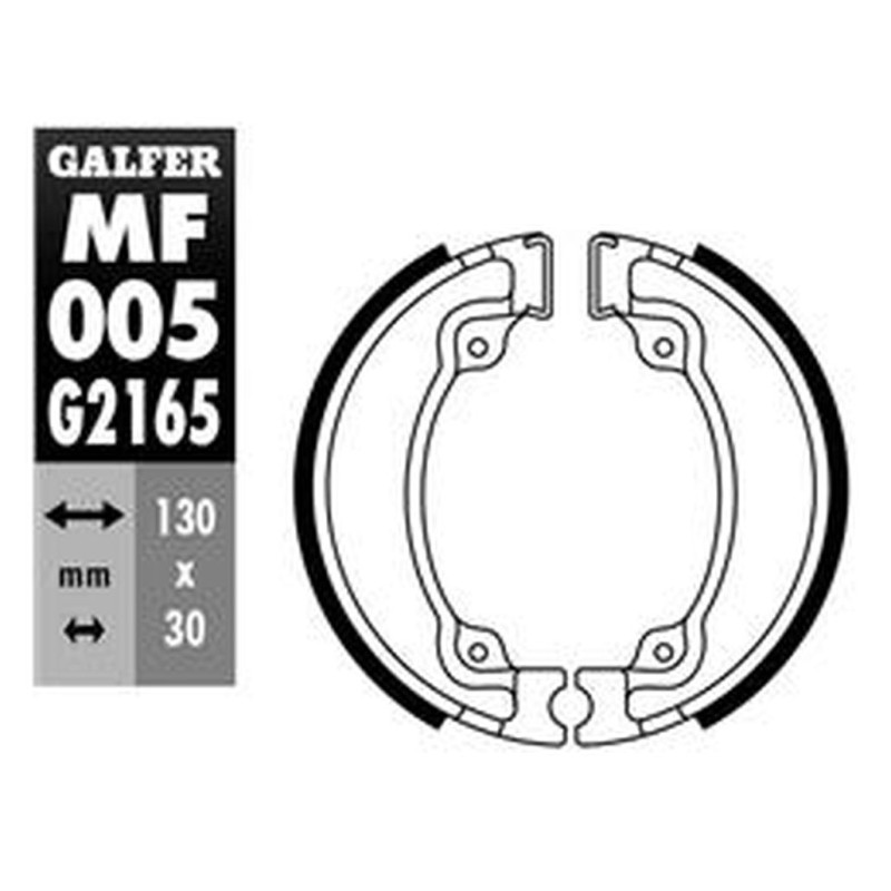 GALFER SZCZĘKI HAMULCOWE TYŁ SH318 do HONDA CA 125 REBEL, CMX 250, NX 650 DOMINATOR, VT 125 SHADOW