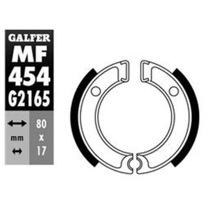 Szczęki hamulcowe GALFER do Yamaha PW 50 '80- (80x17mm) - Y501