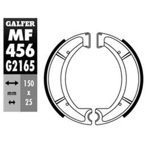 GALFER SZCZĘKI HAMULCOWE TYŁ SH510 YAMAHA SR 500 '78-, XT 600 '85-'86, XT 600Z TENERE '83-'88, YZ 490 '86-