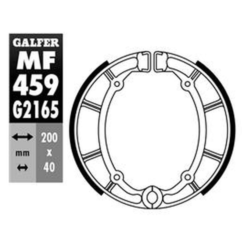 GALFER SZCZĘKI HAMULCOWE TYŁ SH515 YAMAHA XJ 650 '80-'88, XJ 650 SECA TURBO/XJ 750 '81, XV 1000 '81-'85, XV 1100 '86-'98