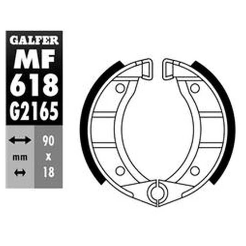 GALFER SZCZĘKI HAMULCOWE PRZÓD PIAGGIO FREE 50 '94-'95 - Sklep motocyklowy