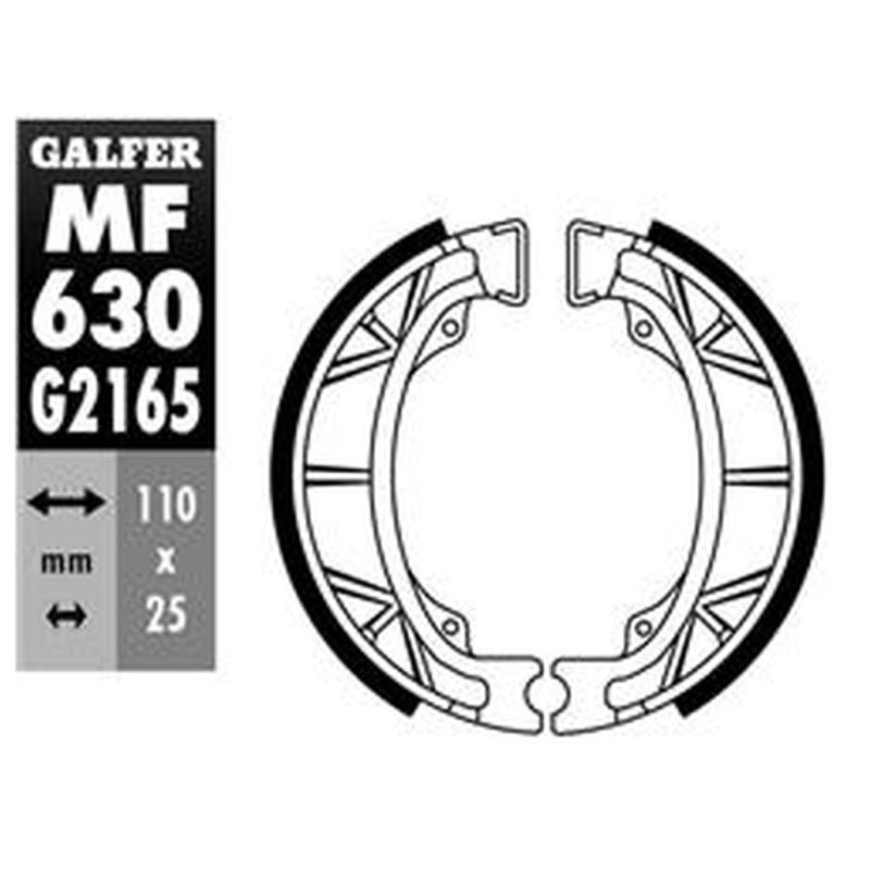 Szczęki hamulcowe tył do Aprilia Amico 50, Gulliver 50, Mojito 125, Scarabeo 100 - Galfer