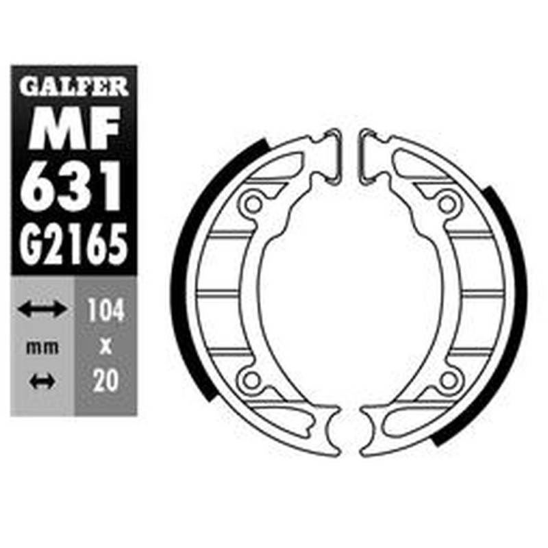 GALFER SZCZĘKI HAMULCOWE TYŁ PIAGGIO FREE 50 '94- - Sklep motoryzacyjny