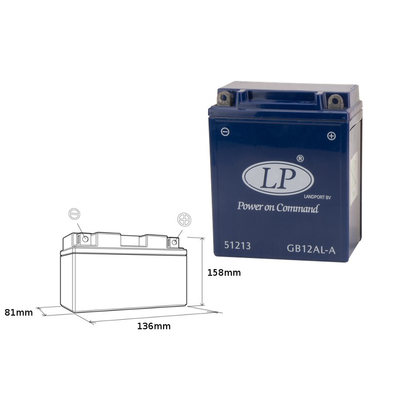 Akumulator żelowy LANDPORT GB12AL-A (MG LB12A-3) - 20Ah