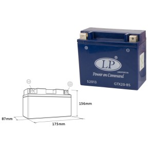 Akumulator żelowy GTX20-4 12V 18AH - Zamiennik GTX20BS L