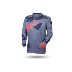 UFO Koszulka Heron Cross Szary Pomarańczowy M - Oferta Specjalna