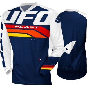 Koszulka UFO Horizon Jersey Cross Niebieska Biała XXXL - Kolekcja 2024