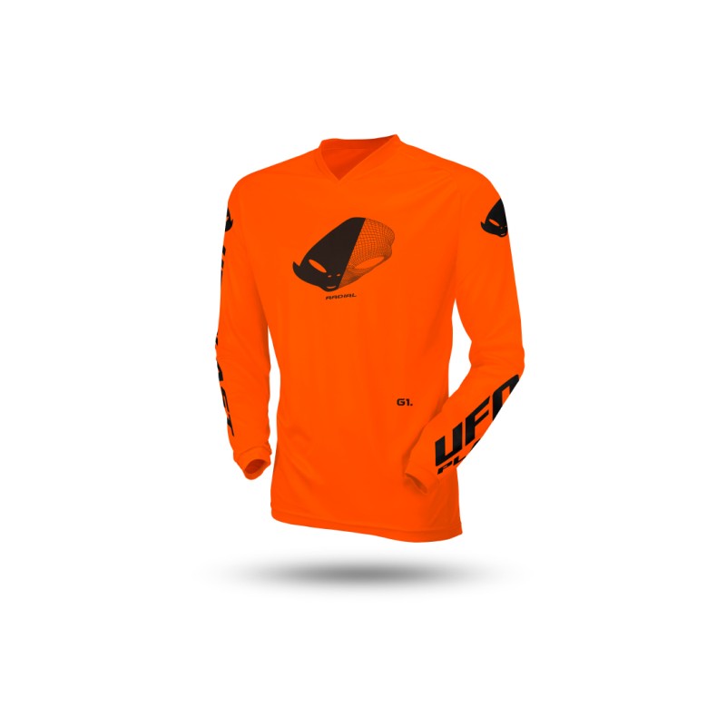 UFO Koszulka Radial Dziecięca Pomarańczowa Fluorescencyjna XXS - Kolekcja 2025