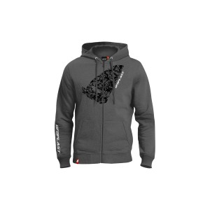 UFO BLUZA Z KAPTUREM KOLOR SZARY ROZMIAR XL 100% BAWEŁNY - KOLEKCJA 2025