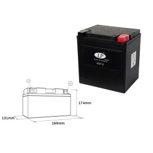 Landport Akumulator HVT-2 12V 30AH - Heavy V-Twin Bezosługowy