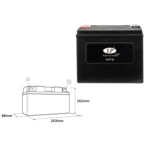 Akumulator 12V 23AH do motocykli - LANDPORT HVT-6
