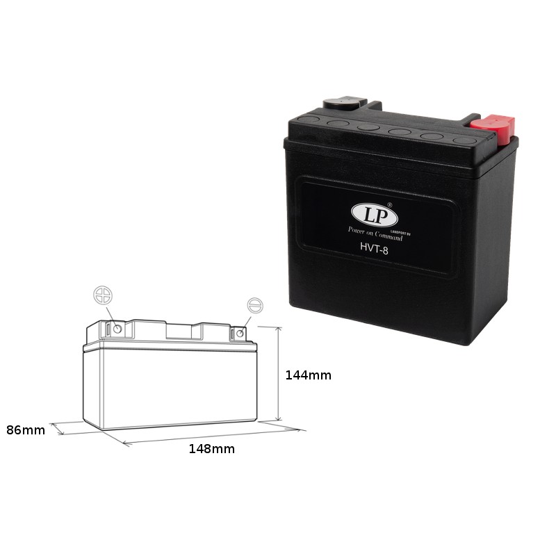 Landport Akumulator HVT-8 12V 14Ah Heavy V-Twin Bezoobsługowy