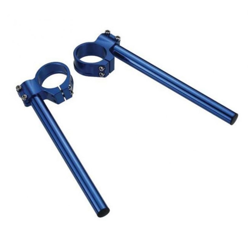 Kierownica dwuczęściowa regulowana street niska uchwyt 50mm - niebieska - promocja