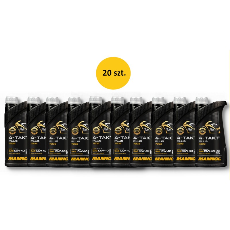 MANNOL Olej Silnikowy 4T Plus 10W40 1L - SEMISYNTETYK