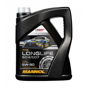 MANNOL Olej Silnikowy Samochodowy 5W30 Longlife 504/507 OEM - 5 litrów