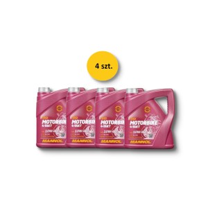 MANNOL Olej Silnikowy 4T Motorbike 10W40 4L Ester + MA2 Syntetyk (7812)