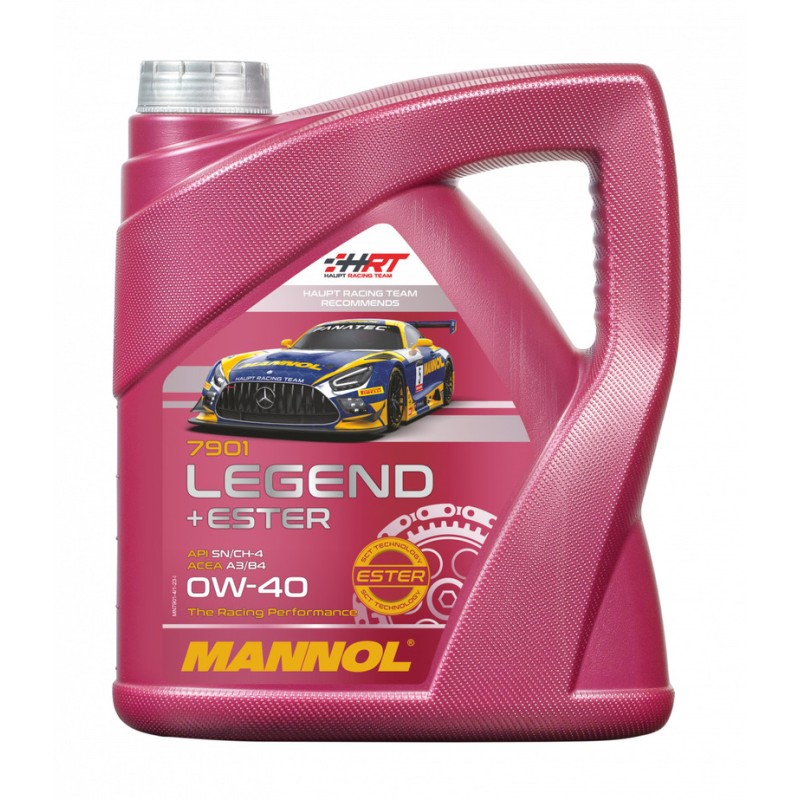 MANNOL Olej silnikowy samochodowy 0W40 Legend+Ester 4 litry (7901) (syntetyczny)