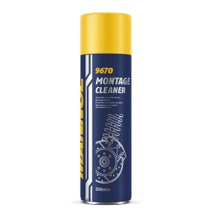 MANNOL MONTAGE CLEANER PREPARAT DO ODTŁUSZCZANIA HAMULCÓW 500ML BRAKE CLEANER (9670) (24) (1200)