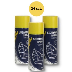 MANNOL SILICONE SPRAY 450ML - skuteczna ochrona i konserwacja, KARTON 24 SZTUKI