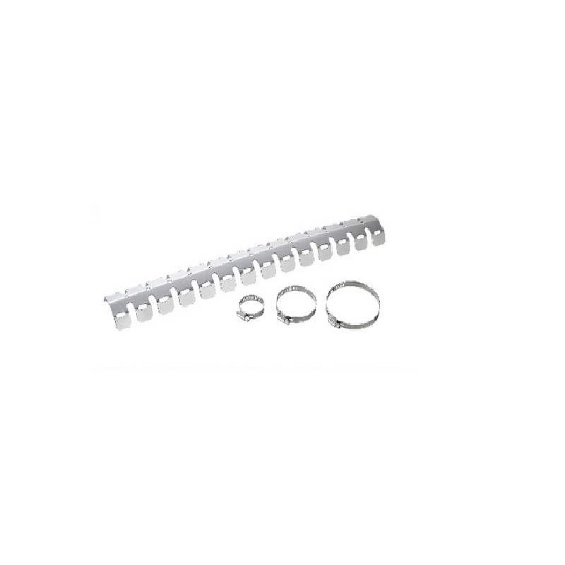 Aluminiowa osłona dyfuzora wydechu ACCEL MP645SV - kolor srebrny