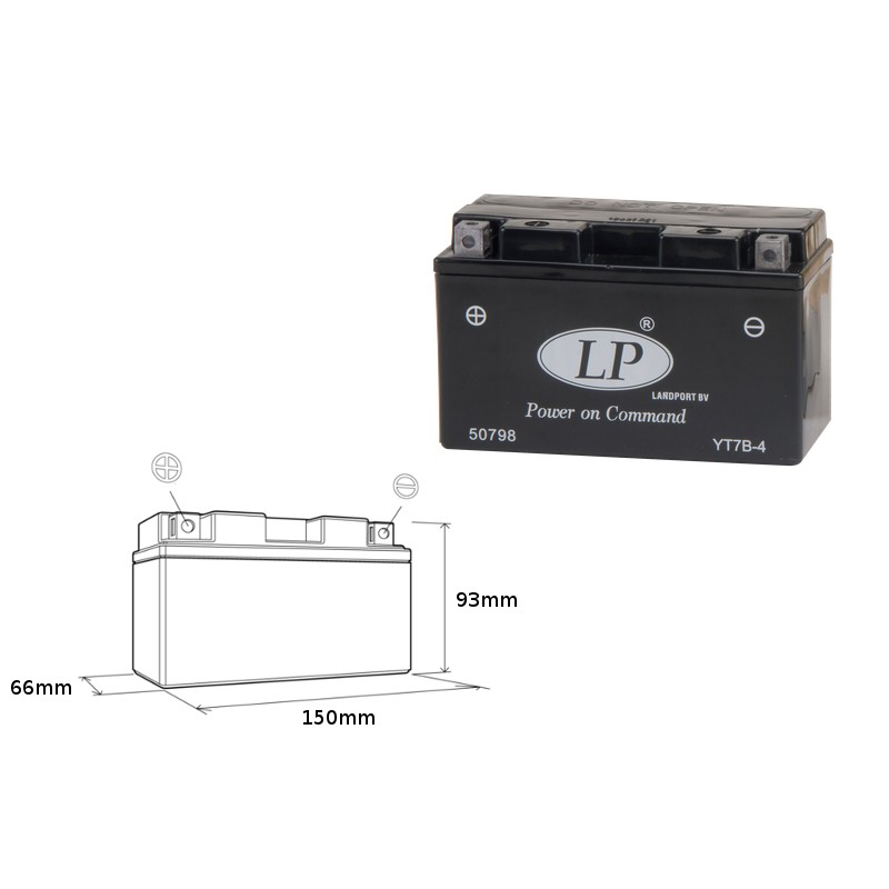 Akumulator YT7B-4 12V 6,5AH bezobsługowy - Zalany