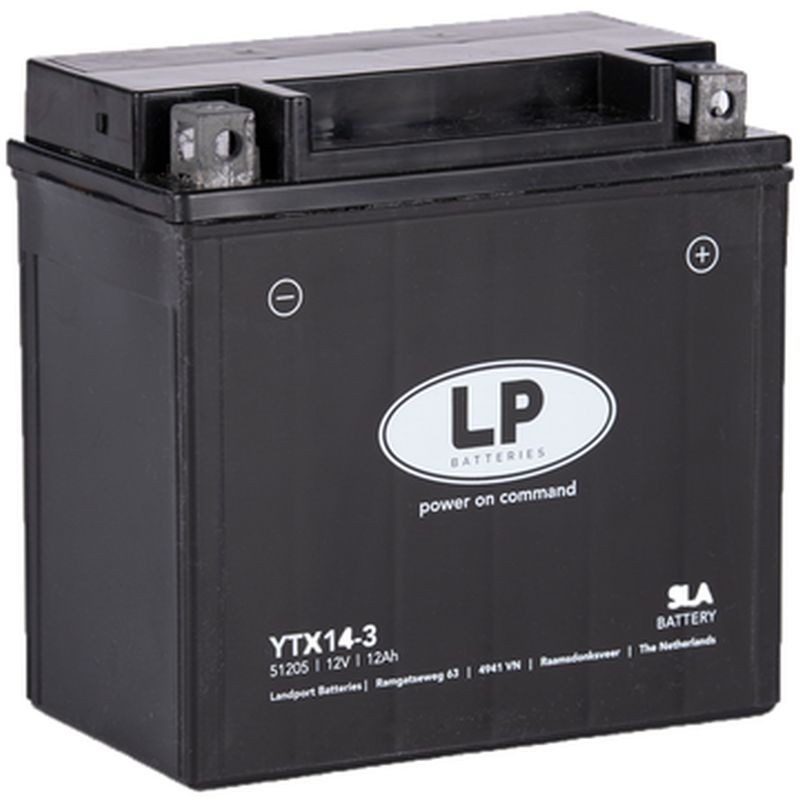 LANDPORT AKUMULATOR YTX14-3 (MS LTX14-3) - 12V 12AH - ZALANY