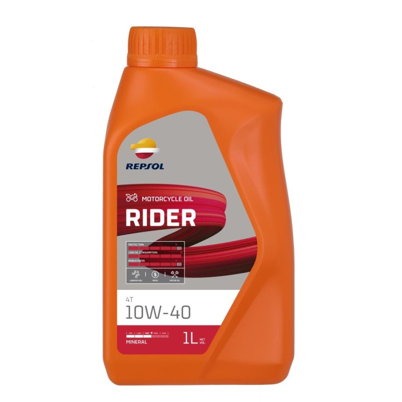 REPSOL Olej Silnikowy 4T Rider 10W40 1L MA2 Mineralny