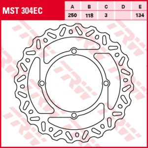 Tarcza hamulcowa przód Suzuki RMZ 250 07-09, RMZ 450 05- | TRW ZF