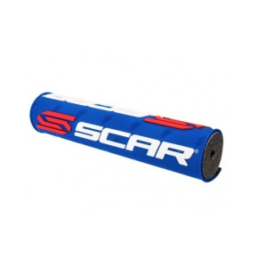 SCAR RACING Gąbka na kierownicę (poprzeczkę) (250mm) kolor niebieski z logo SCAR